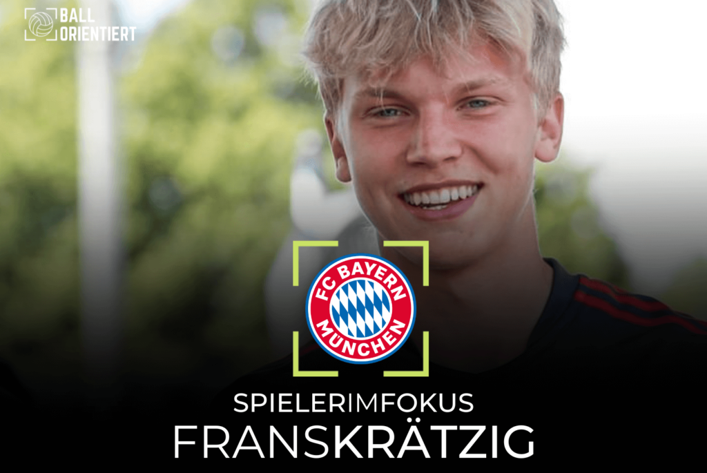 Frans Krätzig FC Bayern Analyse Spieleranalyse Talent Scouting Bericht Spielweise Stärken Schwächen Bundesliga Taktik Regionalliga Bayern U23 FC Bayern München II FC Bayern Campus Jugend Datenanalyse