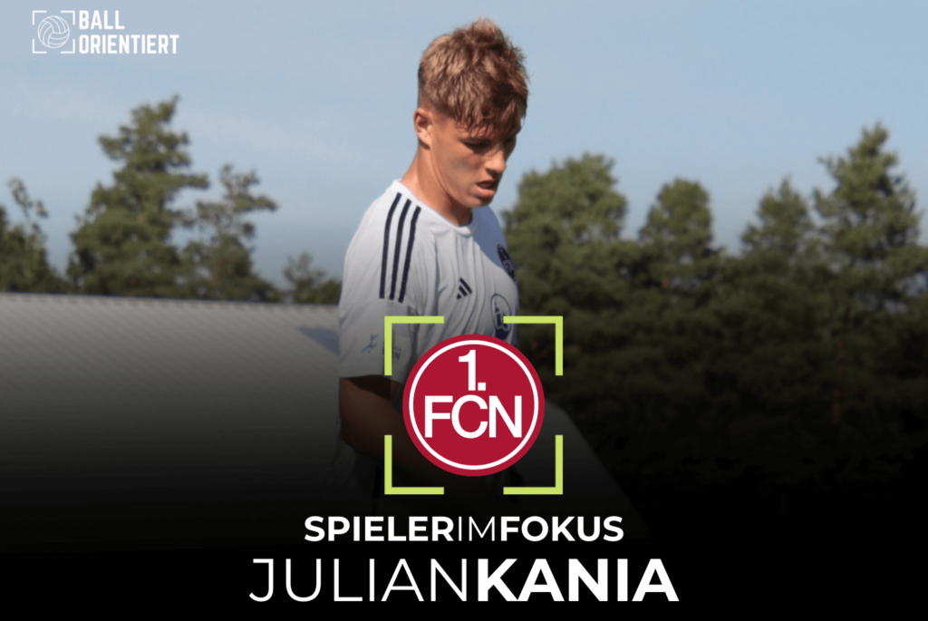 Julian Kania Analyse Spieleranalyse Profil Stärken Schwächen Spielweise Scouting Bericht Report 1. FC Nürnberg Regionalliga Bayern U23 FCN Cristian Fiel Mittelstürmer
